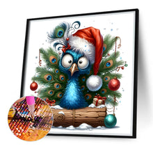 Load image into Gallery viewer, Christmas Peacock 30*30CM(Canvas) Full Round Drill Diamond Painting