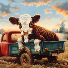 Load image into Gallery viewer, Cow 30*30CM(Canvas) Full Round Drill Diamond Painting