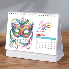 Load image into Gallery viewer, 2025 Special Shape Firework Diamond Painting Desk Calendar for Home Office