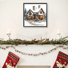 Load image into Gallery viewer, Snowy House 30*30CM(Canvas) Full Round Drill Diamond Painting