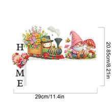 Load image into Gallery viewer, 2D Flat Pattern Gnome Train House Door Frame Decorations for Party Favors