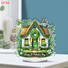 Load image into Gallery viewer, 2D Flat St. Patricks Day Cottage DIY Diamond Painting Tabletop Ornaments Kit