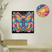 Load image into Gallery viewer, Butterfly On Black Background 30*30CM(Canvas) Partial Special Shaped Drill Diamond Painting