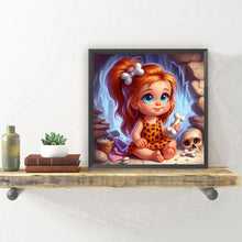 Load image into Gallery viewer, Orange-Haired Girl With Skeleton 30*30CM(Canvas) Full Round Drill Diamond Painting