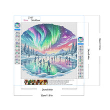 Load image into Gallery viewer, Ice Rink Under The Aurora 30*30CM(Canvas) Full Round Drill Diamond Painting