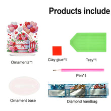 Load image into Gallery viewer, 2D Flat Print Love Cake DIY Desktop Diamond Art Kits Bedroom Table Decoration