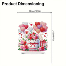 Load image into Gallery viewer, 2D Flat Print Love Cake DIY Desktop Diamond Art Kits Bedroom Table Decoration