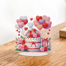 Load image into Gallery viewer, 2D Flat Print Love Cake DIY Desktop Diamond Art Kits Bedroom Table Decoration