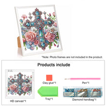Load image into Gallery viewer, Cross 30*30CM(Canvas) Partial Special Shaped Drill Diamond Painting