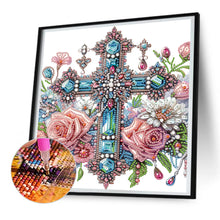 Load image into Gallery viewer, Cross 30*30CM(Canvas) Partial Special Shaped Drill Diamond Painting