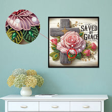 Load image into Gallery viewer, Cross 30*30CM(Canvas) Partial Special Shaped Drill Diamond Painting