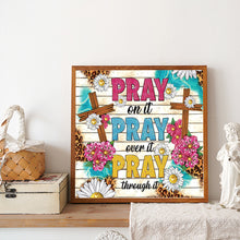 Load image into Gallery viewer, Cross 30*30CM(Canvas) Partial Special Shaped Drill Diamond Painting