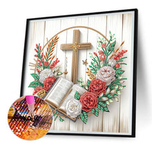 Load image into Gallery viewer, Cross 30*30CM(Canvas) Partial Special Shaped Drill Diamond Painting