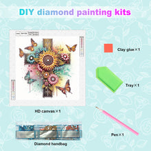 Load image into Gallery viewer, Cross 30*30CM(Canvas) Partial Special Shaped Drill Diamond Painting
