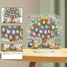 Load image into Gallery viewer, 2D Flat Print Easter Egg Tree DIY Table Top Diamond Painting Ornament Kits