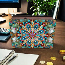 Load image into Gallery viewer, Wooden Mandala Diamond Painting Money Saving Box Desktop Coin Bank for Beginners