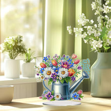 Load image into Gallery viewer, Acrylic 2D Flat Print DIY Flower Kettle Diamond Art Tabletop Decorations