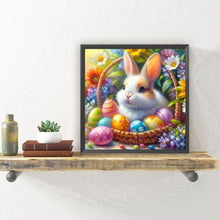 Load image into Gallery viewer, Easter Bunny With Eggs 30*30CM(Canvas) Full Round Drill Diamond Painting