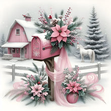 Load image into Gallery viewer, Snowy House 30*30CM(Canvas) Full Round Drill Diamond Painting