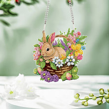 Load image into Gallery viewer, Special Shape Easter Flower Basket Diamond Painting Hanging Pendant for Party