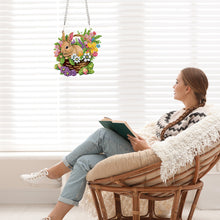 Load image into Gallery viewer, Special Shape Easter Flower Basket Diamond Painting Hanging Pendant for Party