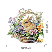 Load image into Gallery viewer, Special Shape Easter Egg Flower Basket Diamond Painting Hanging Pendant