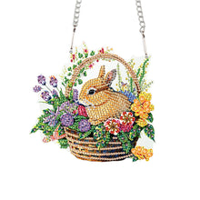 Load image into Gallery viewer, Special Shape Easter Egg Flower Basket Diamond Painting Hanging Pendant