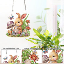 Load image into Gallery viewer, Special Shape Easter Egg Bunny Diamond Painting Hanging Pendant for Party