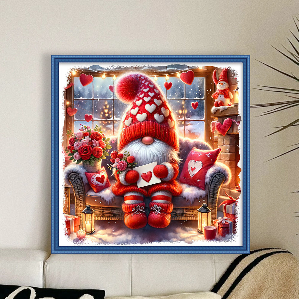 Love Rose Goblin - Full 14CT Counted Cross Stitch 40x40CM - Yishu