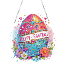 Load image into Gallery viewer, Acrylic 2D Flat Easter Egg DIY Hanging Diamond Art Kits Wall Door Decoration