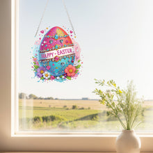 Load image into Gallery viewer, Acrylic 2D Flat Easter Egg DIY Hanging Diamond Art Kits Wall Door Decoration