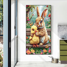 Load image into Gallery viewer, Chicken Bunny 40*70CM(Canvas) Full Round Drill Diamond Painting