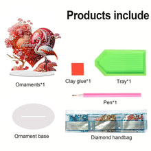 Load image into Gallery viewer, Acrylic Special Shaped Valentines Day Love Table Top Diamond Painting Ornament