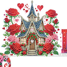 Load image into Gallery viewer, Valentines Day Castle Diamond Painting Door Corner Decor 5D DIY Wood Door Topper