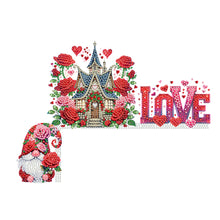 Load image into Gallery viewer, Valentines Day Castle Diamond Painting Door Corner Decor 5D DIY Wood Door Topper