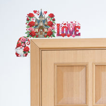 Load image into Gallery viewer, Valentines Day Castle Diamond Painting Door Corner Decor 5D DIY Wood Door Topper