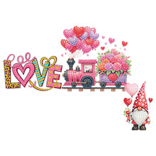 Load image into Gallery viewer, Happy Valentines Day Diamond Painting Door Corner Decor 5D DIY Wood Door Topper