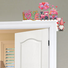 Load image into Gallery viewer, Happy Valentines Day Diamond Painting Door Corner Decor 5D DIY Wood Door Topper