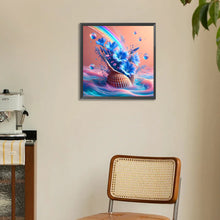 Load image into Gallery viewer, Dream Blue Flower Shell 30*30CM(Canvas) Full Round Drill Diamond Painting