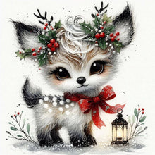 Load image into Gallery viewer, Winter Elk 30*30CM(Canvas) Full Round Drill Diamond Painting