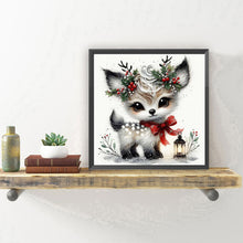 Load image into Gallery viewer, Winter Elk 30*30CM(Canvas) Full Round Drill Diamond Painting