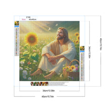 Load image into Gallery viewer, Jesus 40*40CM(Canvas) Full Round Drill Diamond Painting