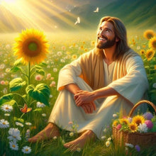 Load image into Gallery viewer, Jesus 40*40CM(Canvas) Full Round Drill Diamond Painting