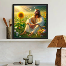 Load image into Gallery viewer, Jesus 40*40CM(Canvas) Full Round Drill Diamond Painting