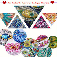 Load image into Gallery viewer, 12PCS DIY Heart Flower Diamond Art Greeting Cards Diamond Art Handmade Cards