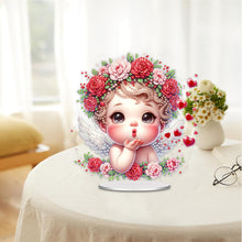 Load image into Gallery viewer, Acrylic Valentines Day Cupid Table Top Diamond Painting Ornament Kits for Home
