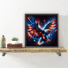 Load image into Gallery viewer, American Flag Eagle 30*30CM(Canvas) Full Round Drill Diamond Painting