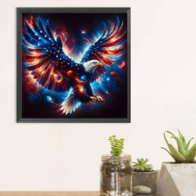 Load image into Gallery viewer, American Flag Eagle 30*30CM(Canvas) Full Round Drill Diamond Painting