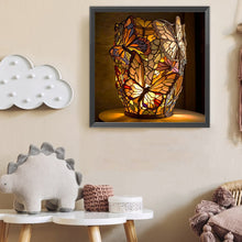 Load image into Gallery viewer, Butterfly Lights 40*40CM(Canvas) Full Round Drill Diamond Painting