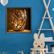 Load image into Gallery viewer, Butterfly Lights 40*40CM(Canvas) Full Round Drill Diamond Painting